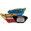 600D Polyester Fanny Pack w/ Adjustable Waistband & 6 Zipper Pockets